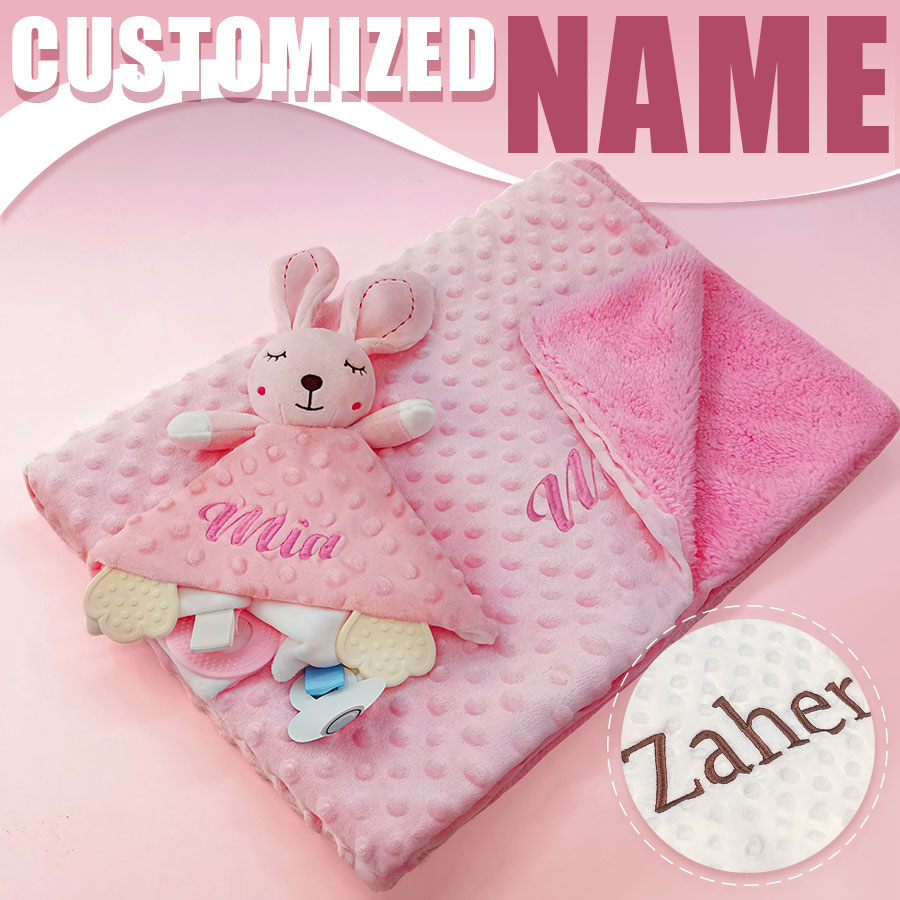Baby Clothing Gift Set - Manta de seguridad personalizada con nombre