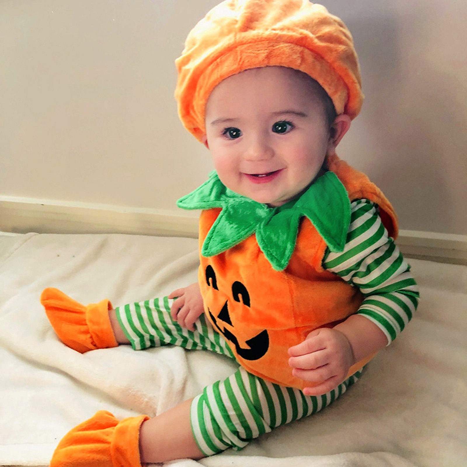 Baby Clothing Gift Set - Disfraz de calabaza de Halloween para