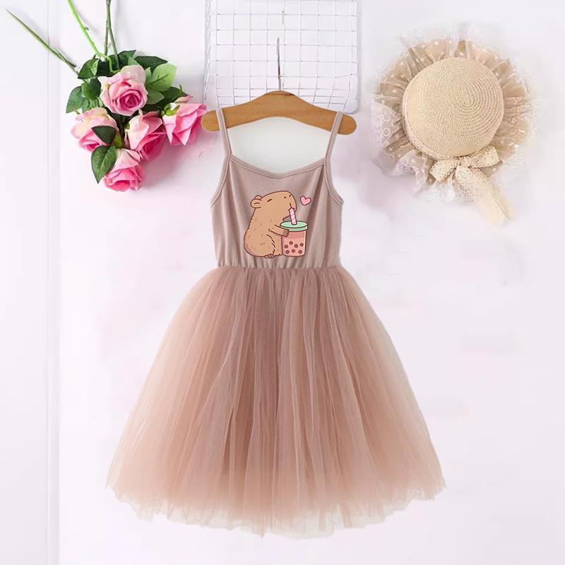 Baby Clothing Gifts - Vestidos Capybara para niñas con estampado