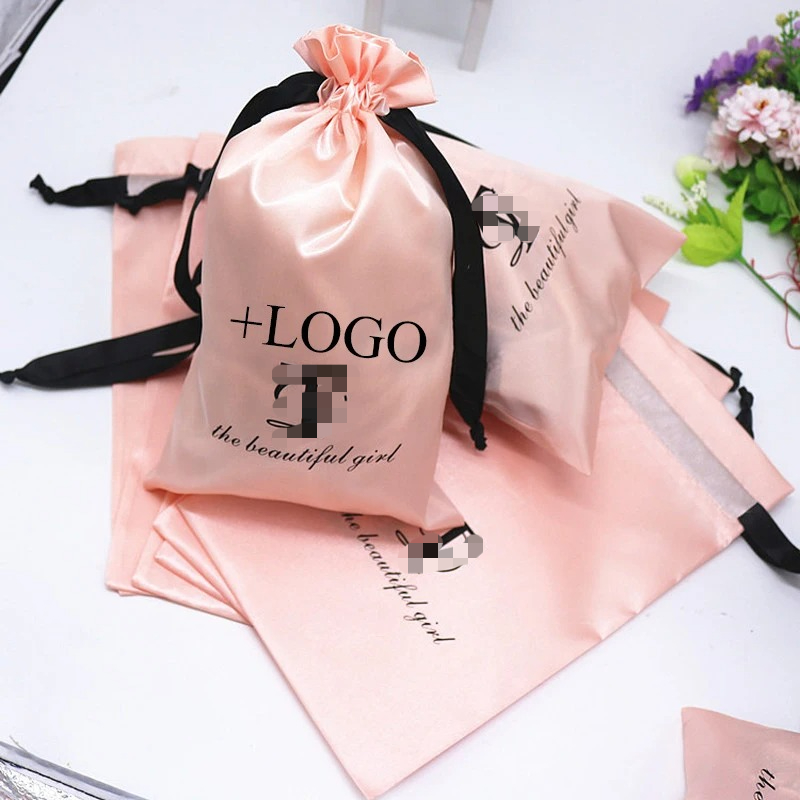 Bolsa de satén de seda rosa pa - Baby Clothing Gifts reseña y precio